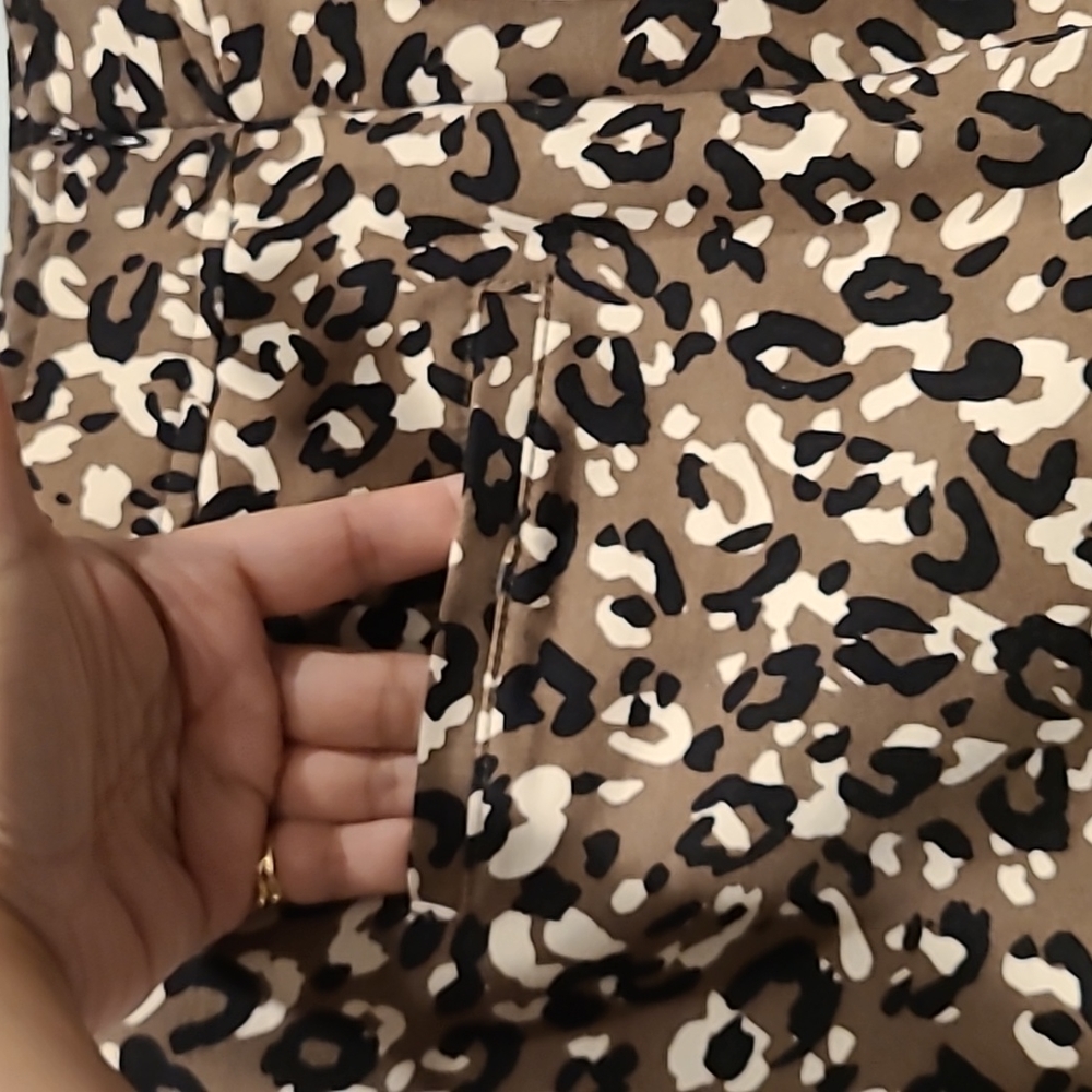 Merona Women's Leopard Animal Print Skirt - Picture 4 of 10